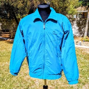 Vintage Head Teal Turquoise Retro Tennis 1990s Windbreaker Jacket Womens Med EUC